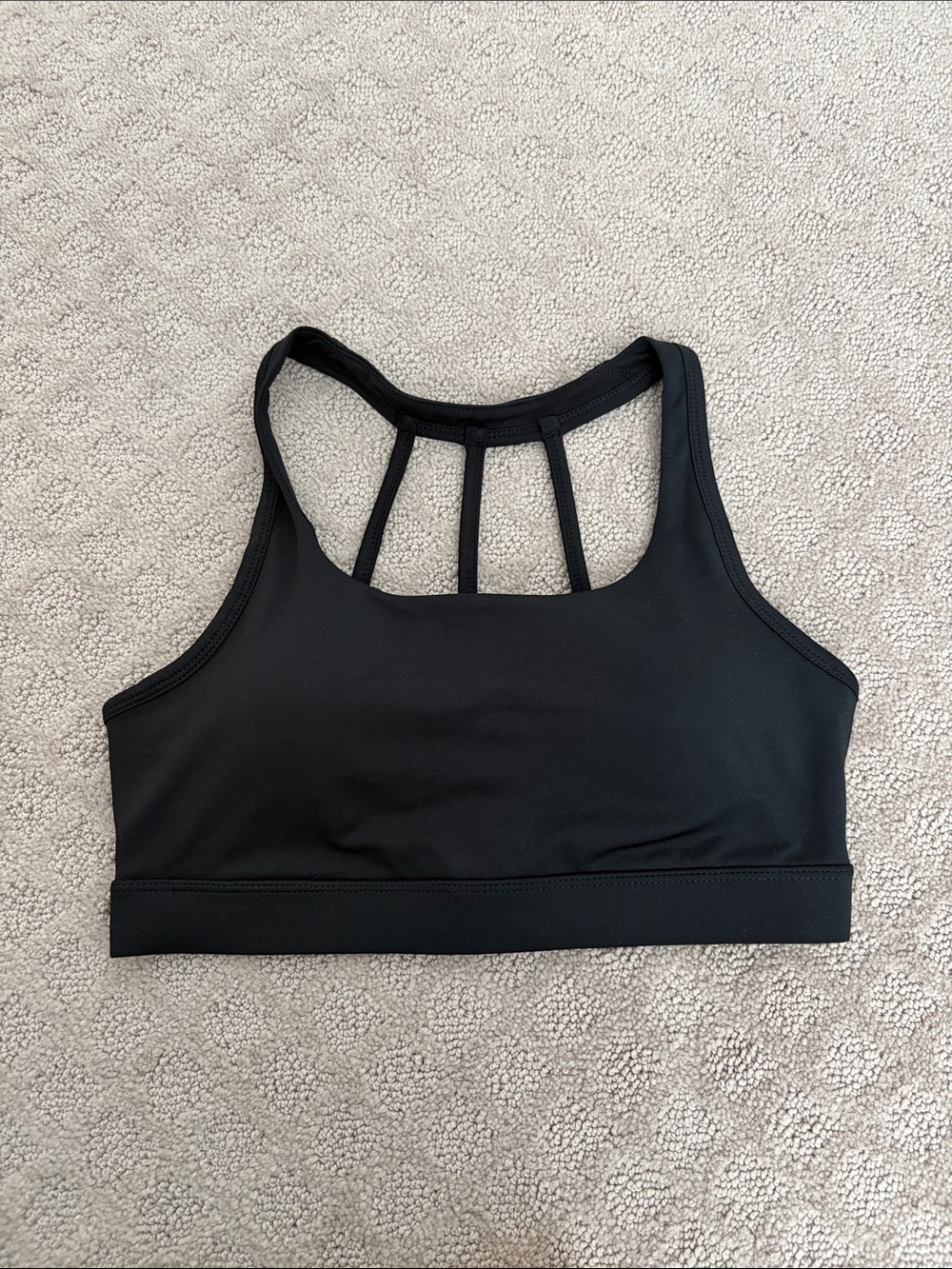 Reebok Black Strappy Back Sports Bra